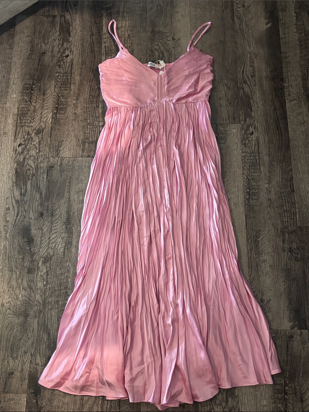 ASTR The Label Maeve Midi Dress - Pink - Size Small